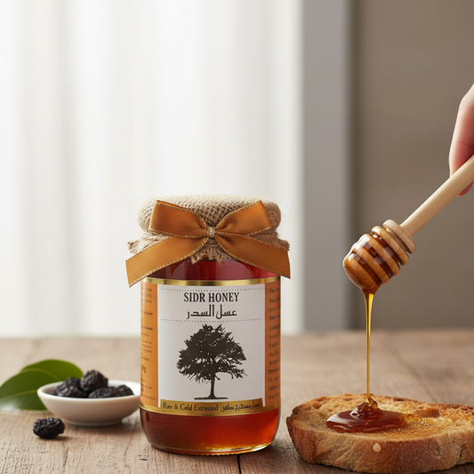 Pure Organic Sidr Beri Honey from Pakistan – Cold Extracted, Rich in Minerals, and Naturally Healing
