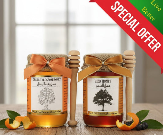 Two jars of honey with 'Special Offer' at Live Better.