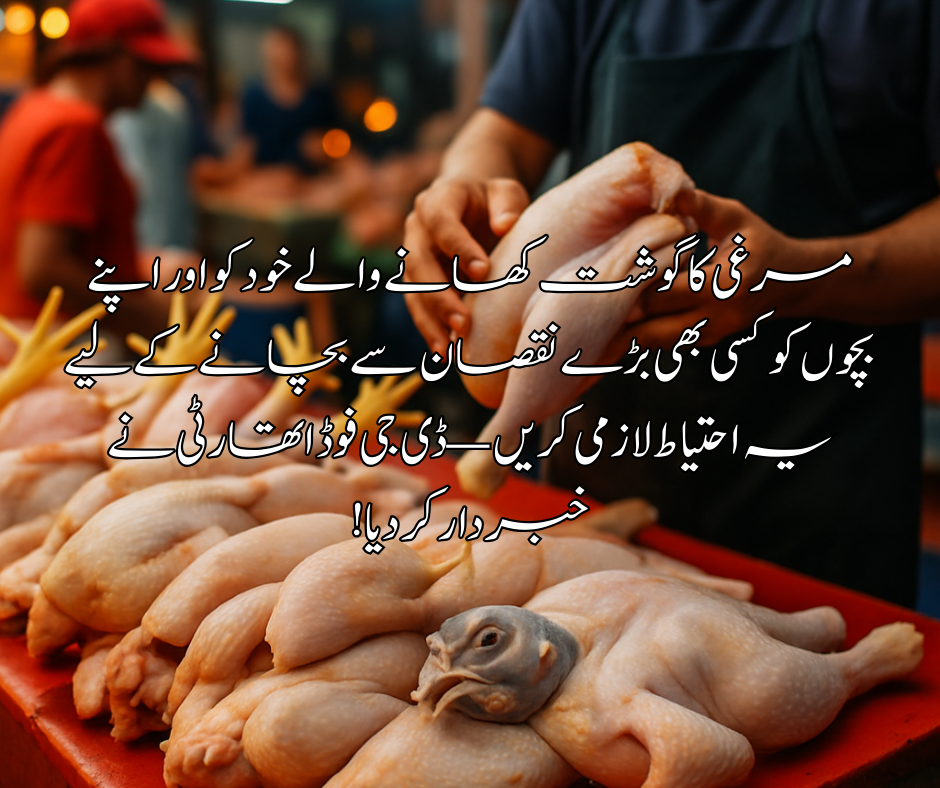 مرغی کا گوشت کھانے والےخود کو اور اپنے بچوں کو کسی بھی بڑے نقصان سے بچانے کے لیے یہ احتیاط لازمی کریں — ڈی جی فوڈ اتھارٹی نے خبردار کر دیا!