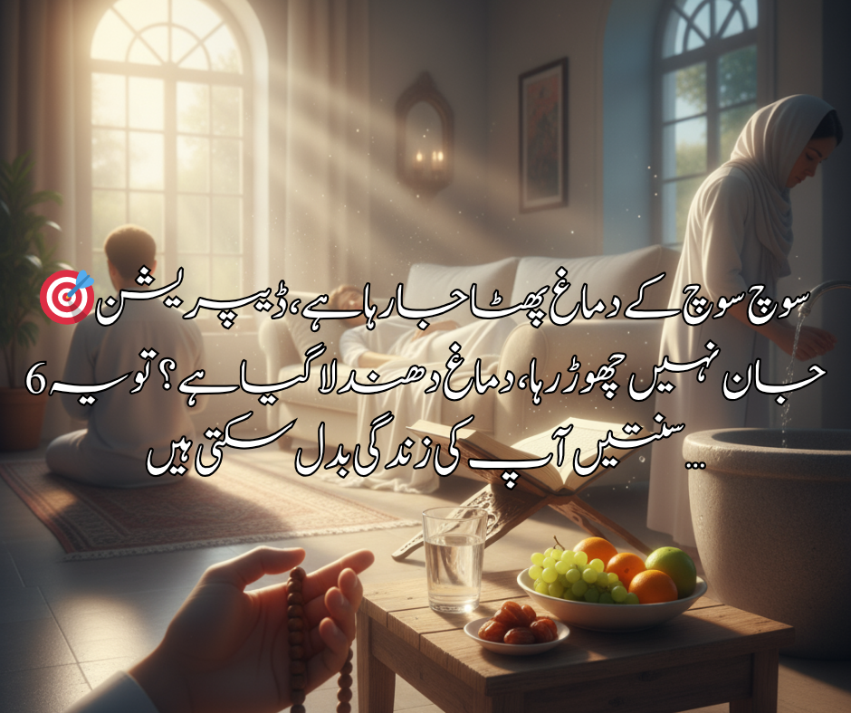 🎯 سوچ سوچ کے دماغ پھٹا جا رہا ہے، ڈیپریشن جان نہیں چھوڑ رہا، دماغ دھندلا گیا ہے؟ تو یہ 6 سنتیں آپ کی زندگی بدل سکتی ہیں…
