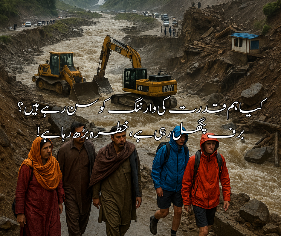 کیا ہم قدرت کی وارننگ کو سن رہے ہیں؟ برف پگھل رہی ہے، خطرہ بڑھ رہا ہے!