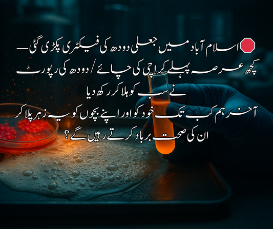 🛑 اسلام آباد میں جعلی دودھ کی فیکٹری پکڑی گئی — کچھ عرصہ پہلے کراچی کی چائے/دودھ کی رپورٹ نے سب کو ہلا کر رکھ دیا  آخر ہم کب تک خود کو اور اپنے بچوں کو یہ زہر پلا کر ان کی صحت برباد کرتے رہیں گے؟