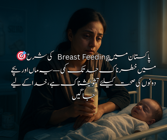 🎯 پاکستان میں Breast Feeding کی شرح میں خطرناک حد تک کمی — یہ ماں اور بچے دونوں کی صحت کیلئے تشویشناک ہے، خدا کے لیے جاگیں!