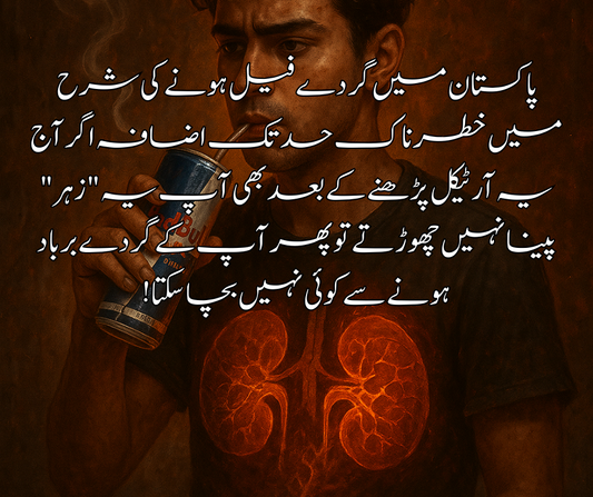 پاکستان میں گردے فیل ہونے کی شرح میں خطرناک حد تک  اضافہ اگر آج آرٹیکل  یہ پڑھنے کے بعد بھی آپ یہ "زہر" پینا نہیں چھوڑتے تو پھر آپ کے گردے برباد ہونے سے کوئی نہیں بچا سکتا!