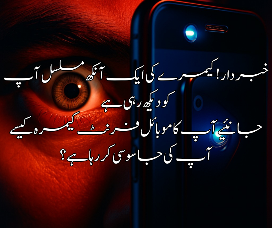 خبردار! کیمرے کی ایک آنکھ مسلسل آپ کو دیکھ رہی ہے جانئیے آپ کا موبائل فرنٹ کیمرہ کیسے آپ کی جاسوسی کر رہا ہے؟