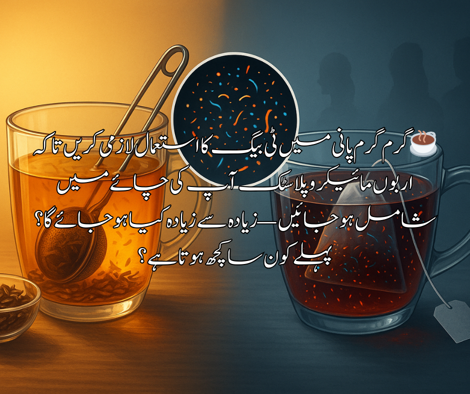 ☕ گرم گرم پانی میں ٹی بیگ کا استعمال لازمی کریں تاکہ اربوں مائیکرو پلاسٹک آپ کی چائے میں شامل ہو جائیں — زیادہ سے زیادہ کیا ہو جائے گا؟ پہلے کون سا کچھ ہوتا ہے؟