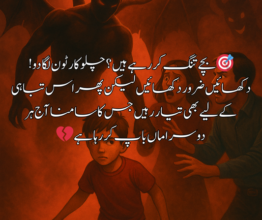 🎯 بچے تنگ کر رہے ہیں؟ چلو کارٹون لگا دو! دکھائیں  ضرور دکھائیں لیکن پھر اس تباہی کے لیے بھی تیار رہیں جس کا سامنا آج ہر دوسرا ماں باپ کر رہا ہے 💔