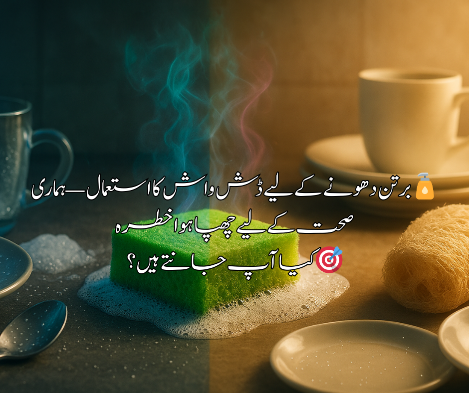 برتن دھونے کے لیے ڈش واش کا استعمال — ہماری صحت کے لیے چھپا ہوا خطرہ  🎯 کیا آپ جانتے ہیں؟