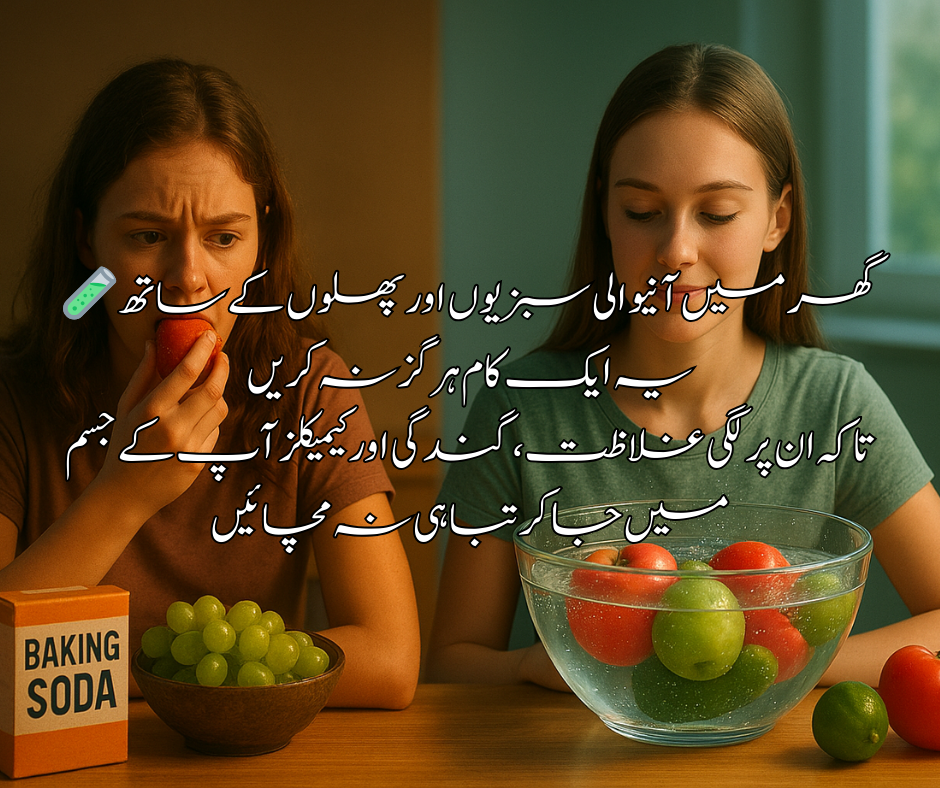 گھر میں آنیوالی سبزیوں اور پھلوں کے ساتھ یہ ایک کام ہرگز نہ کریں  تاکہ ان پر لگی غلاظت، گندگی اور کیمیکلز آپ کے جسم میں جائیں&nbsp; اور تباہی مچائیں