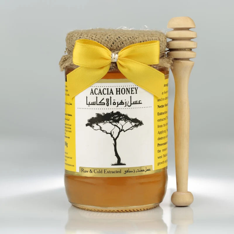 
Raw Acacia Honey – Light Golden, Mild Sweet Taste, Ideal for Diabetics and Healthy Living.