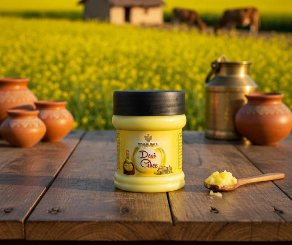 Khalis – Pure Desi Ghee
(450g | 100% Natural)

Give your family the rich, authentic taste of traditional Desi Ghee—made exactly the way our elders prepared it.
