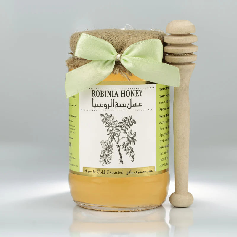 
Rare Robinia Flower Honey from Gilgit-Baltistan – Naturally Sweet, Smooth, and Pesticide-Free