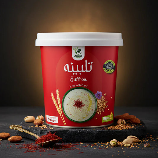 Experience the wholesome goodness of&nbsp; Saffron Talbina, a nourishing and comforting blend made from premium barley flour and high-quality saffron. Inspired by traditional recipes, this wholesome food offers a perfect balance of taste, nutrition, and natural wellness.