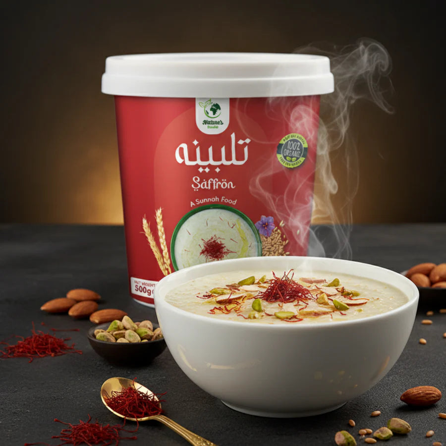 Experience the wholesome goodness of&nbsp; Saffron Talbina, a nourishing and comforting blend made from premium barley flour and high-quality saffron. Inspired by traditional recipes, this wholesome food offers a perfect balance of taste, nutrition, and natural wellness.