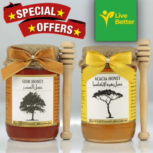 Two jars of honey 'Special Offers' at'Live Better' .