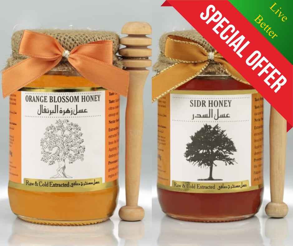 Two jars of honey with 'Special Offer' at Live Better.